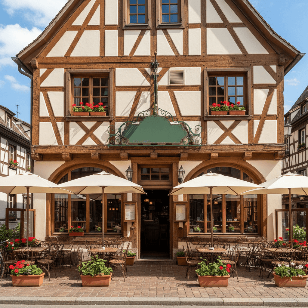 Restaurant 445m² à Strasbourg : terrasse - extraction