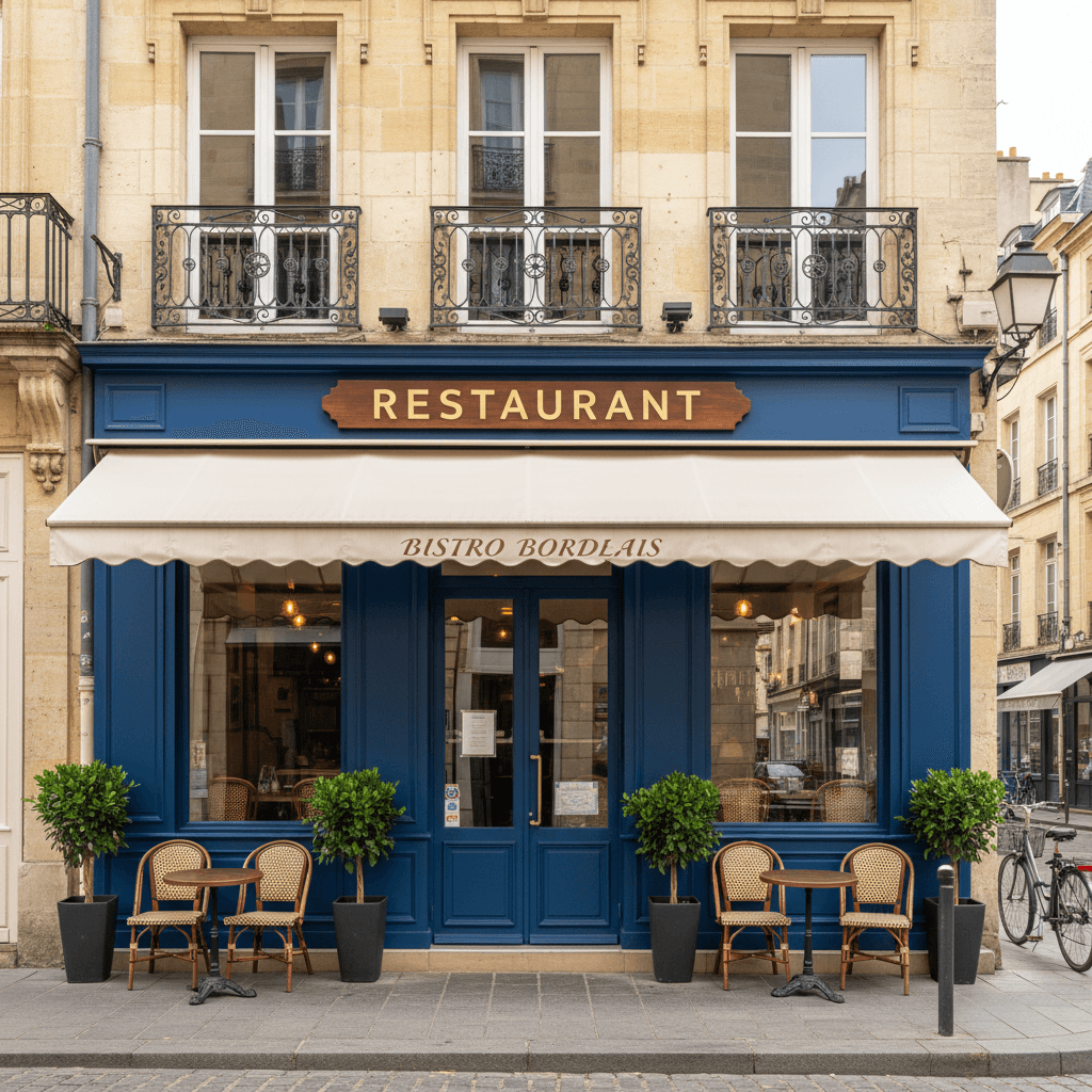 Restaurant 45m² à Bordeaux : terrasse - licence IV