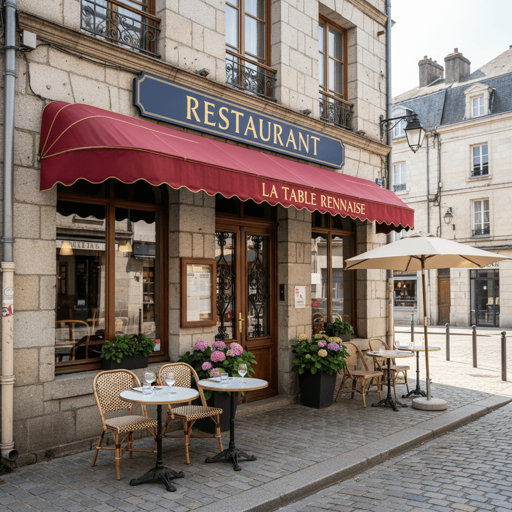 Restaurant 70m² à Rennes : terrasse - licence IV