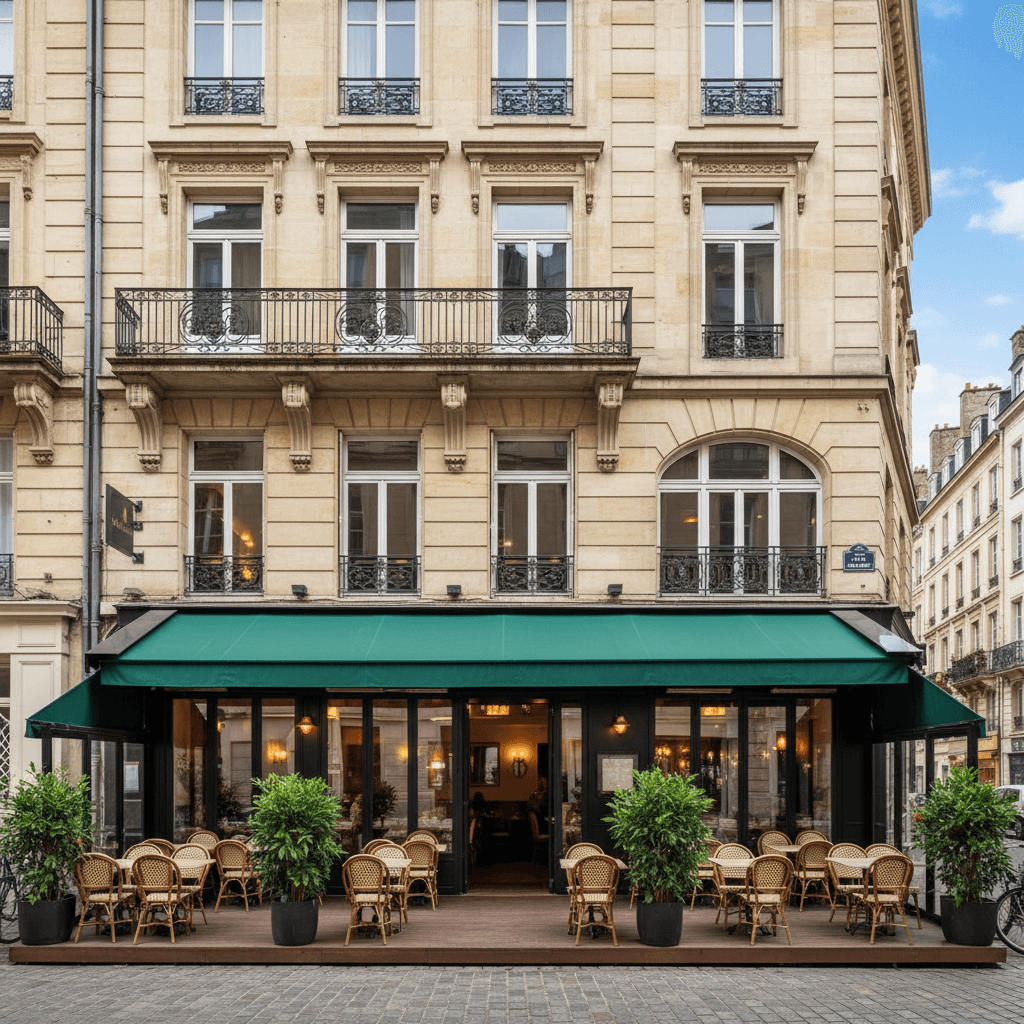 Restaurant 550m² à Rouen : terrasse - licence IV