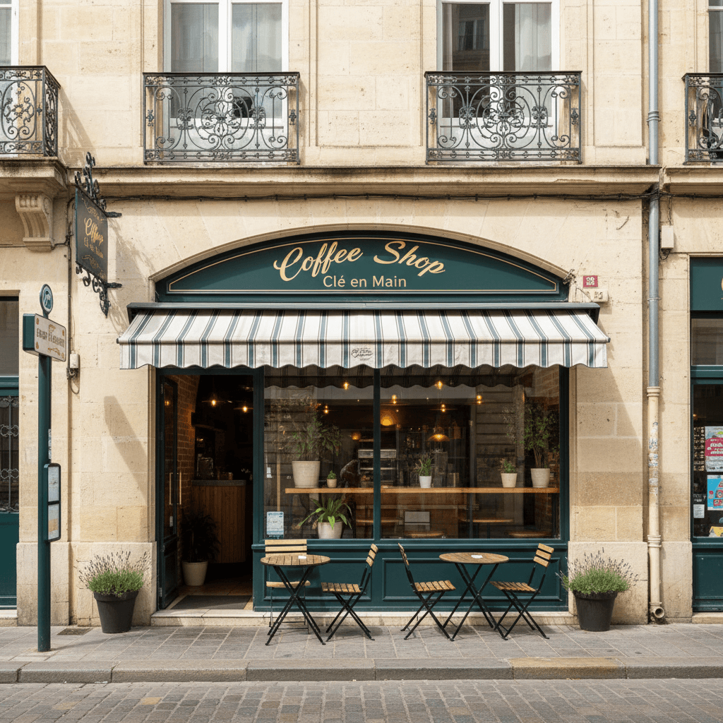 Snack 94m² à Bordeaux : terrasse