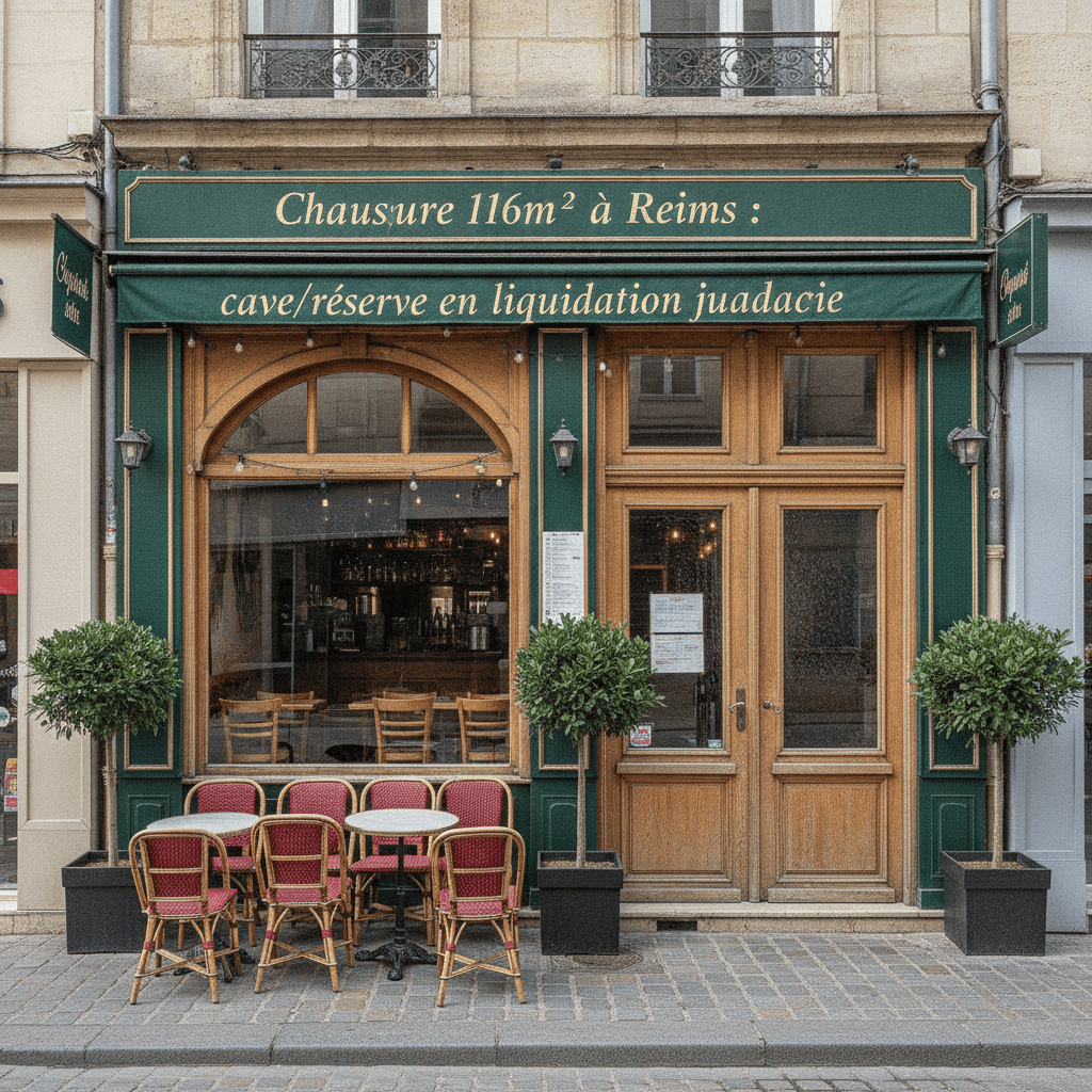 Chaussure 116m² à Reims : cave/réserve en liquidation judiciaire