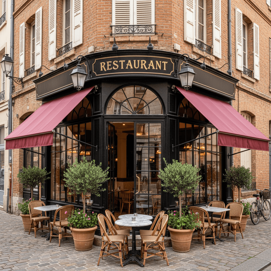 Restaurant 63m² à Toulouse : terrasse - licence IV