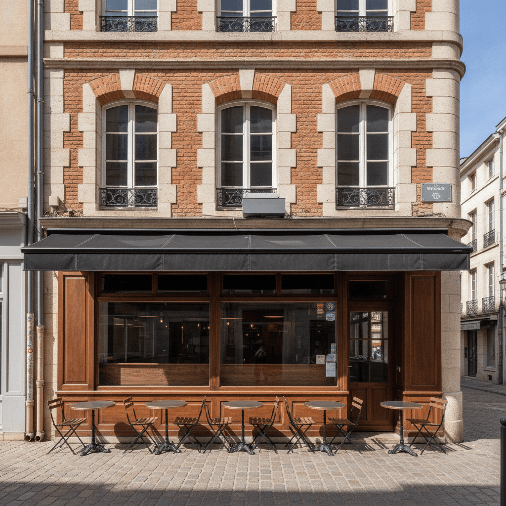 Fast-food à Toulouse : terrasse - extraction