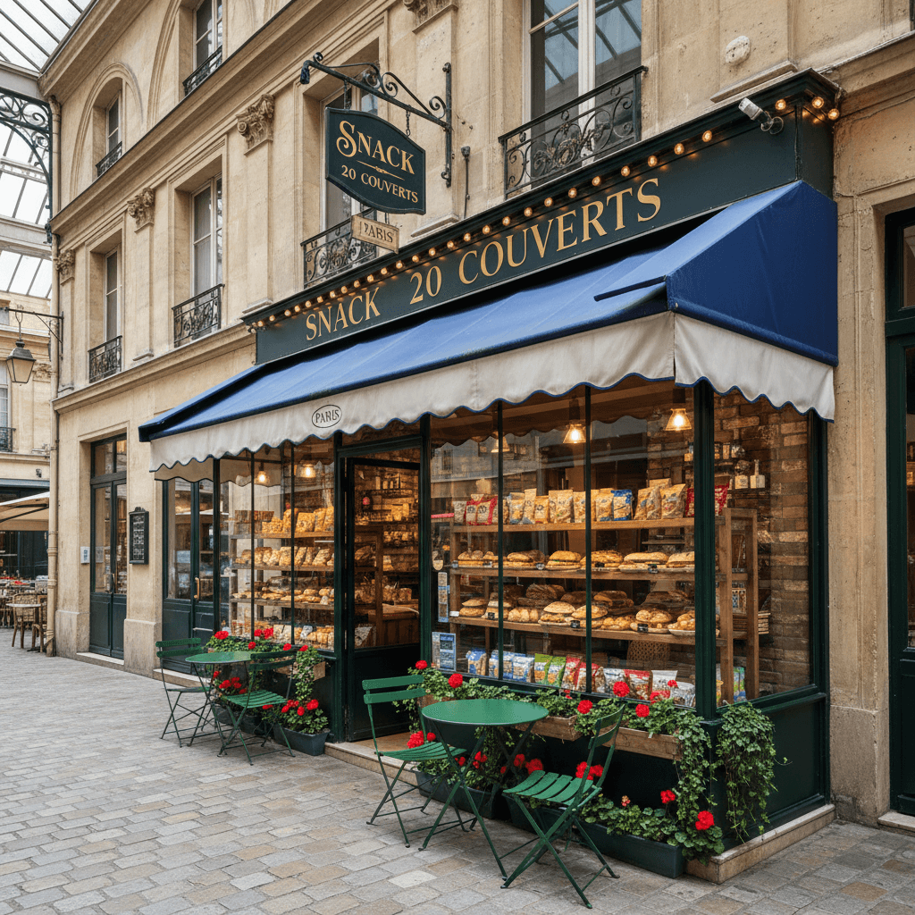 Snack 20 couverts à Paris