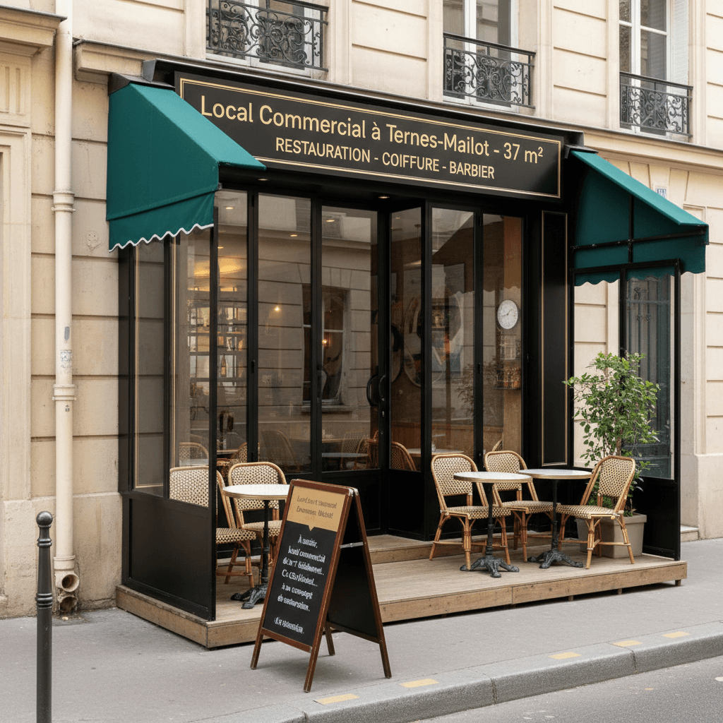 Local Commercial à Ternes-Maillot - 37 m²