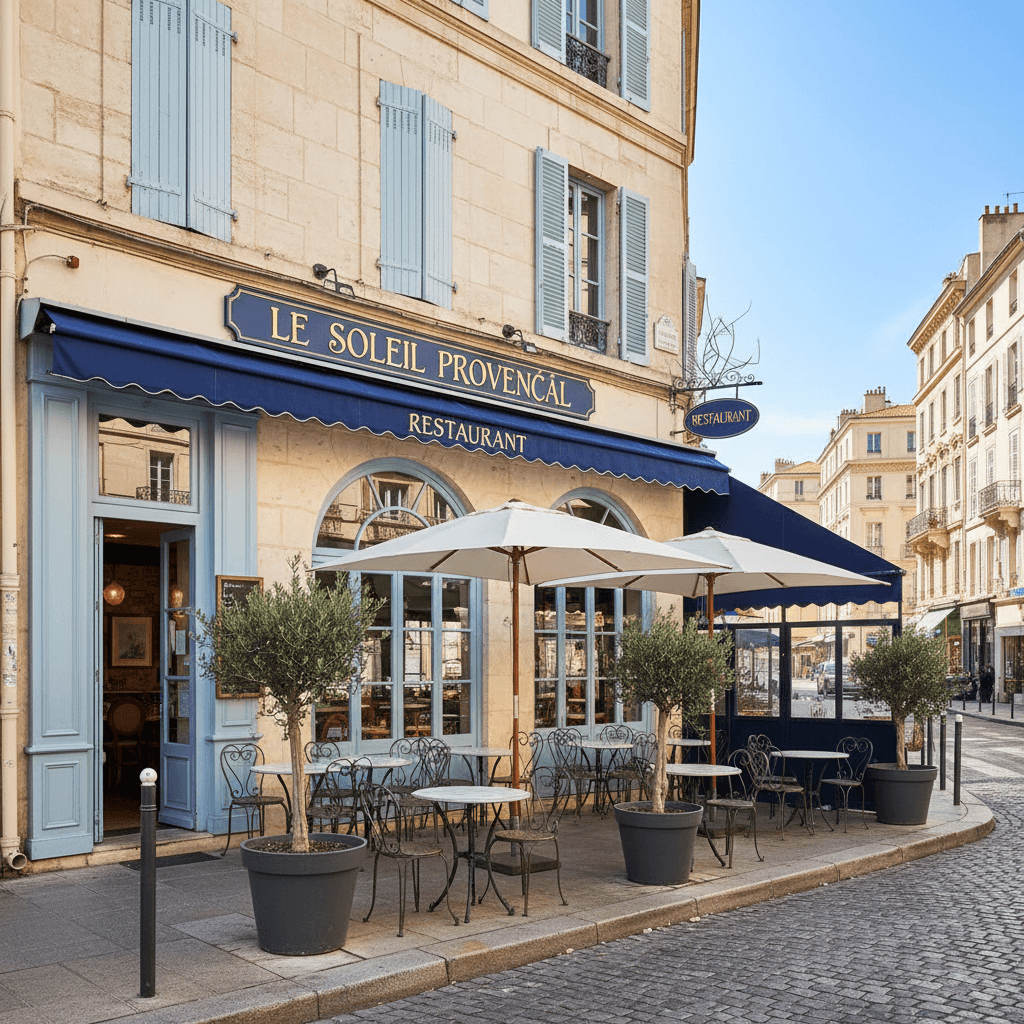 Restaurant 85m² à Marseille : terrasse - licence IV