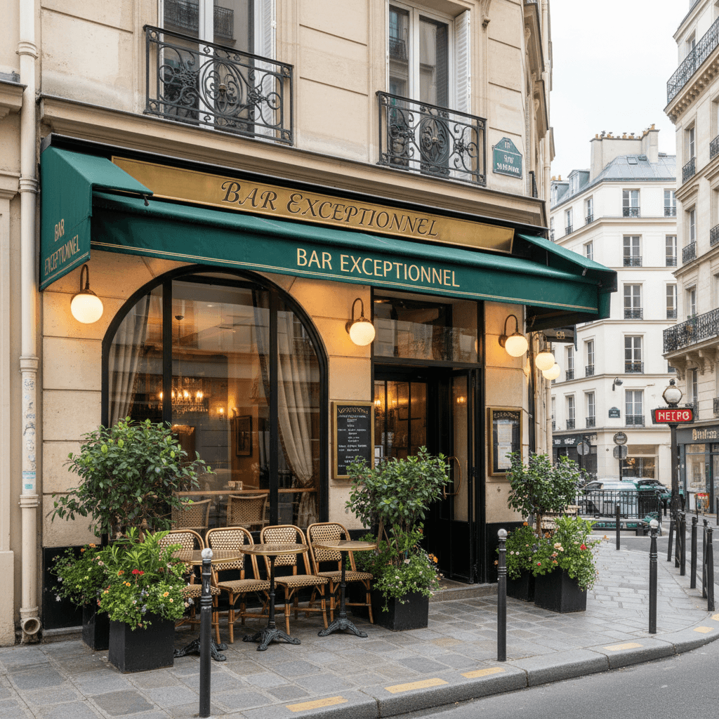 Bar Exceptionnel au Cœur de Paris