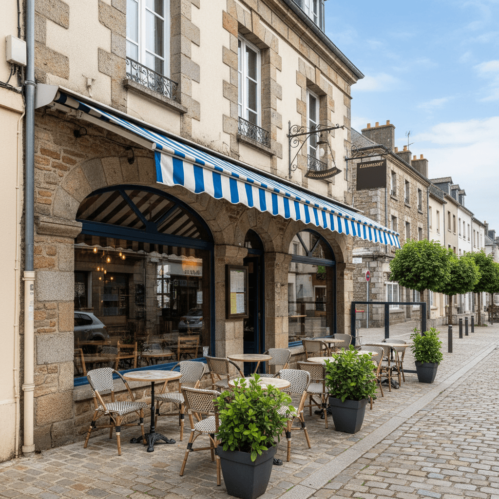 Restaurant à Saint-Brieuc : terrasse - licence IV