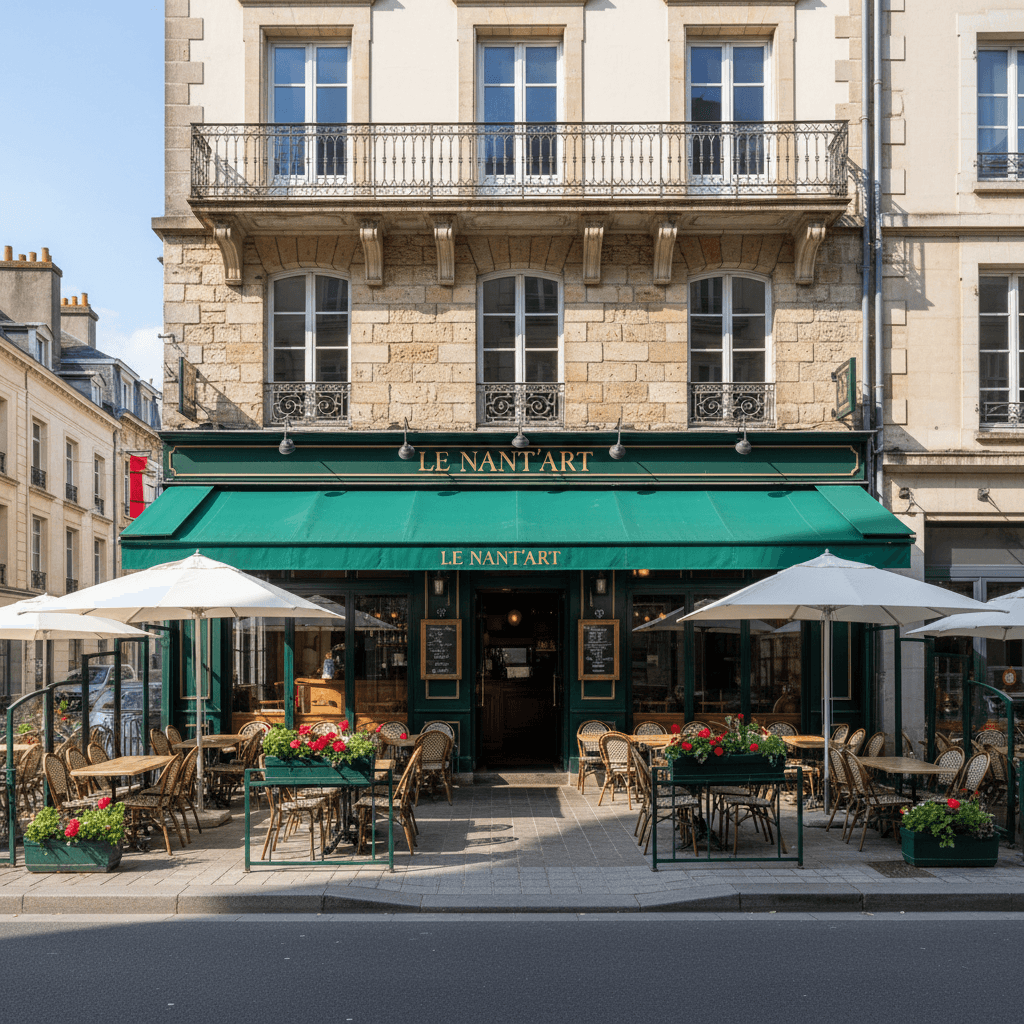 Bar-brasserie 140m² à Nantes : terrasse - licence IV