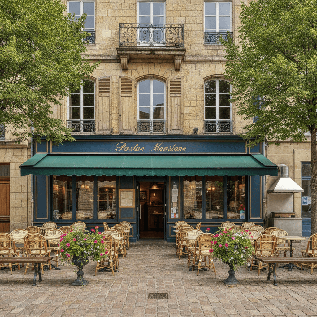 Restaurant 240m² à Rouen : terrasse - extraction