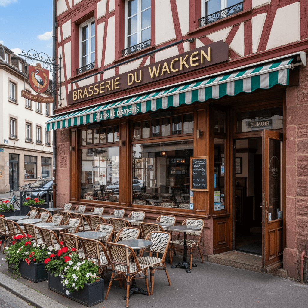 Bar-brasserie 130m² à Strasbourg : terrasse - licence IV