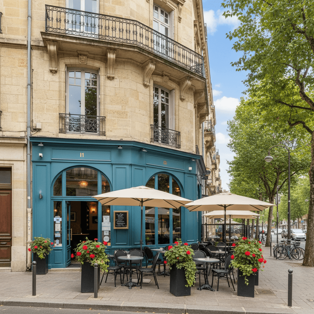Restaurant à Bordeaux : terrasse - licence IV