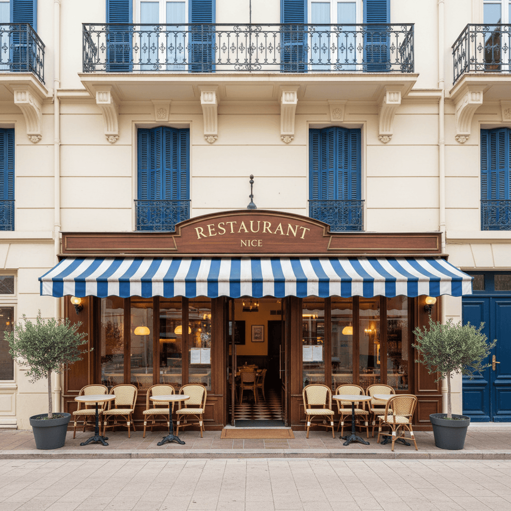 Restaurant 80m² à Nice : terrasse - licence IV