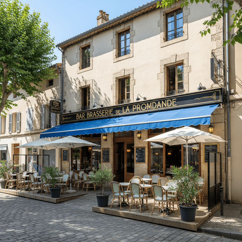 Bar-brasserie à Le Boulou : terrasse - licence IV