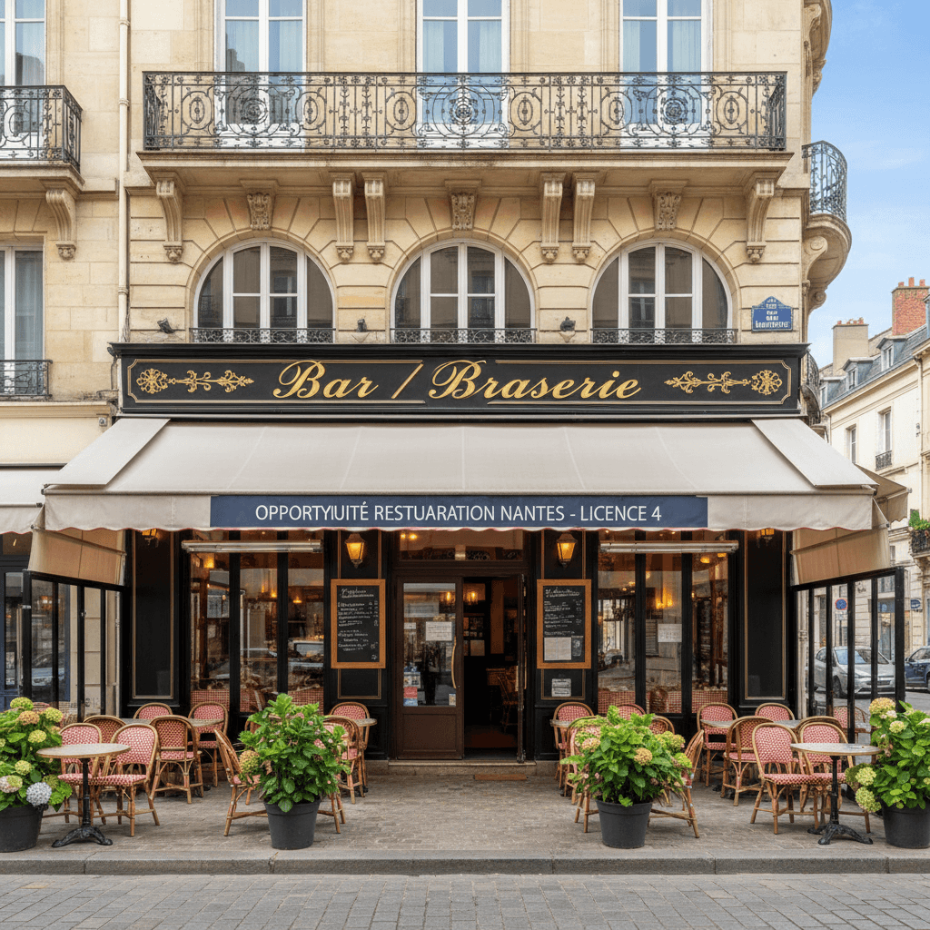 Bar-brasserie à Nantes : terrasse - licence IV
