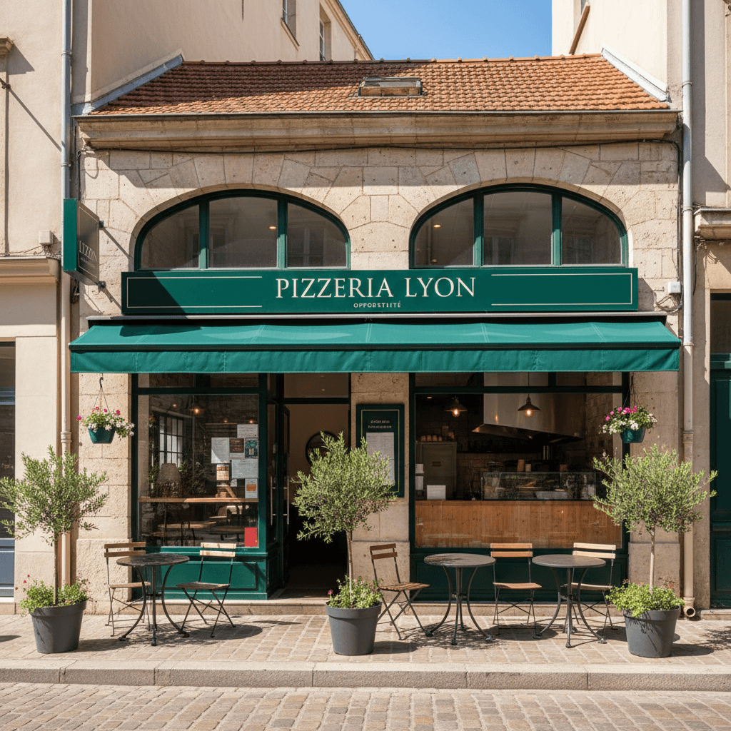 Fast-food 49m² à Lyon : terrasse - licence IV