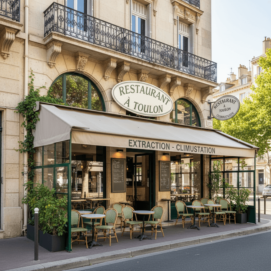Restaurant à Toulon : extraction - climatisation