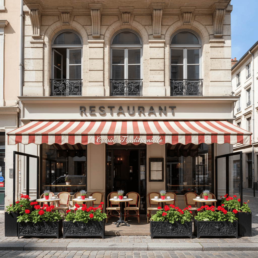 Restaurant 50m² à Lyon : terrasse - licence IV