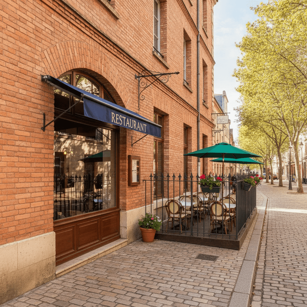 Restaurant 130m² à Toulouse : terrasse - licence IV