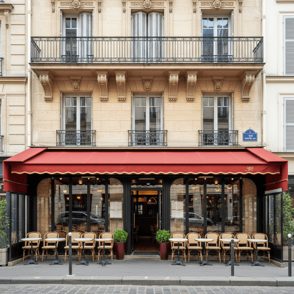 Restaurant 337m² à Paris : terrasse - extraction