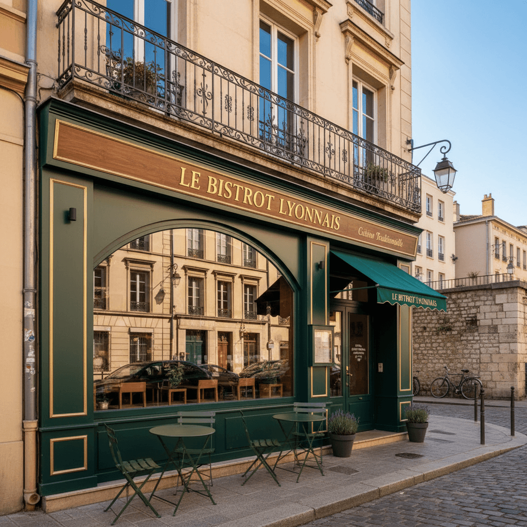 Restaurant 58m² à Lyon : terrasse - licence IV