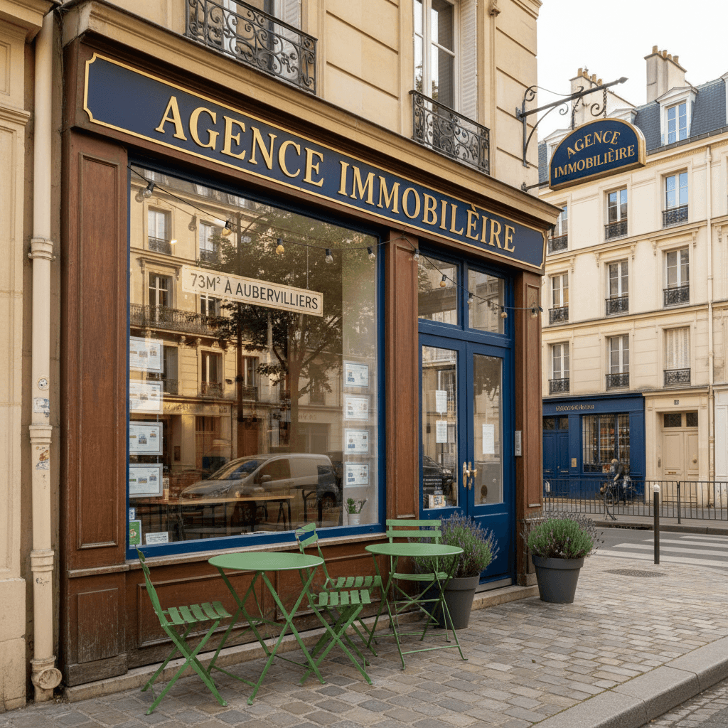 Agence immobiiere 73m² à Aubervilliers