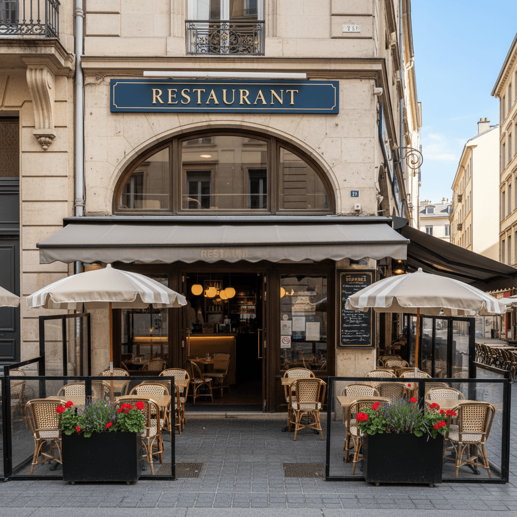 Restaurant 30m² à Lyon : terrasse - extraction