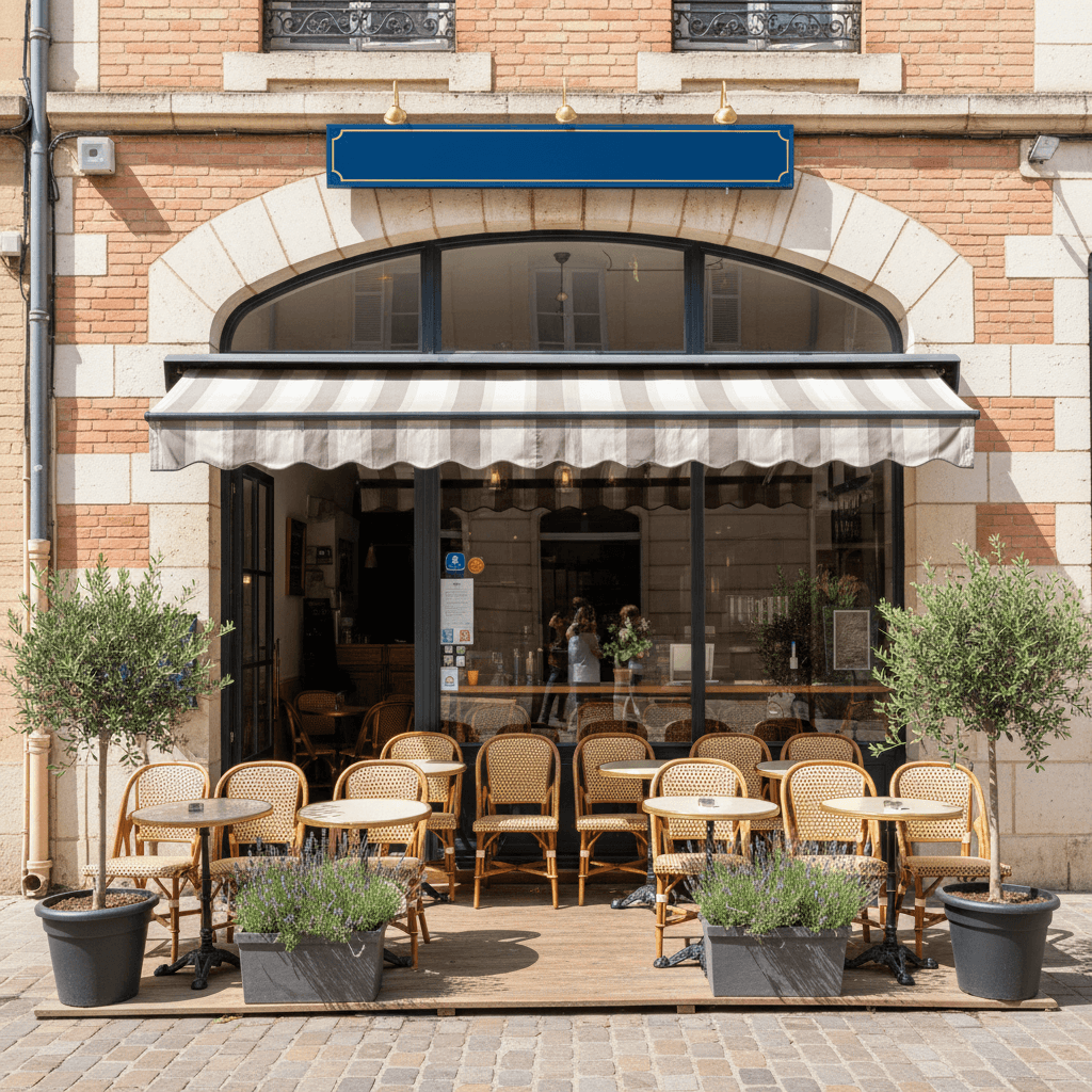 Restaurant 70m² à Toulouse : terrasse - licence IV