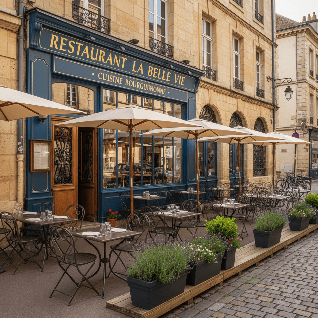 Restaurant à Dijon : terrasse - licence IV