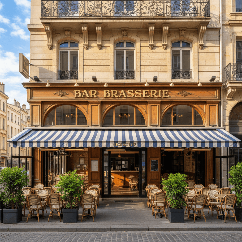 Bar-brasserie 70m² à Montpellier : terrasse - licence IV