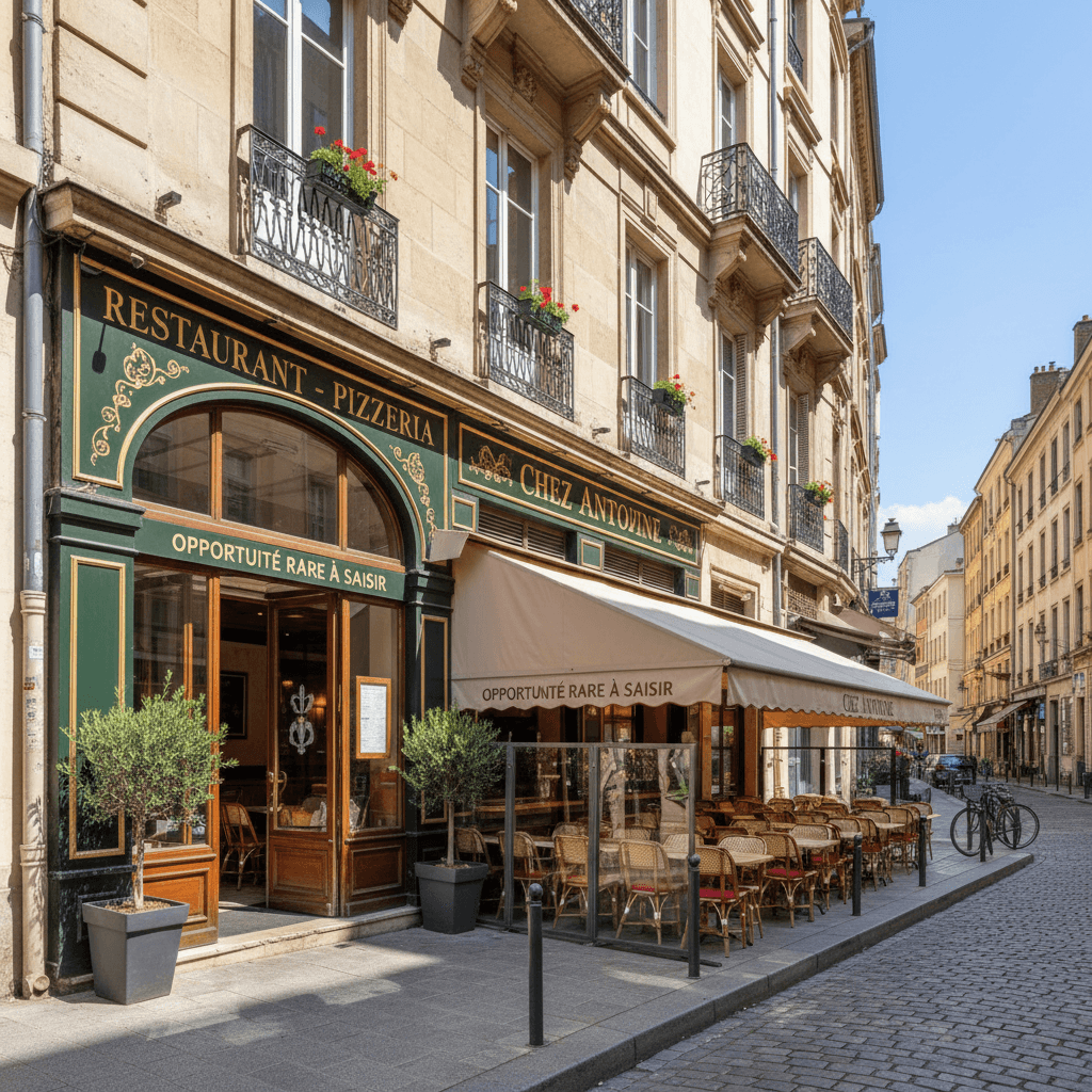Restaurant 49m² à Lyon : terrasse - licence IV