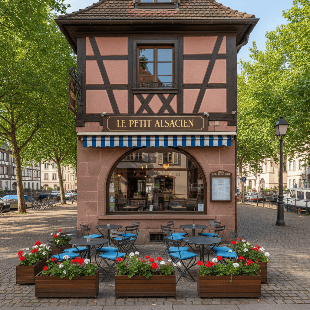 Snack 80m² à Strasbourg : terrasse - licence IV