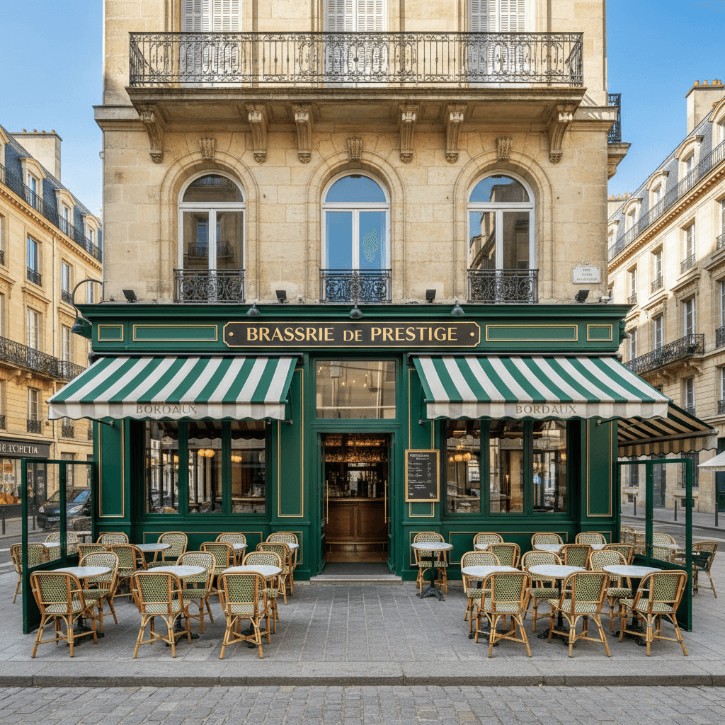 Bar-brasserie à Bordeaux : terrasse - licence IV