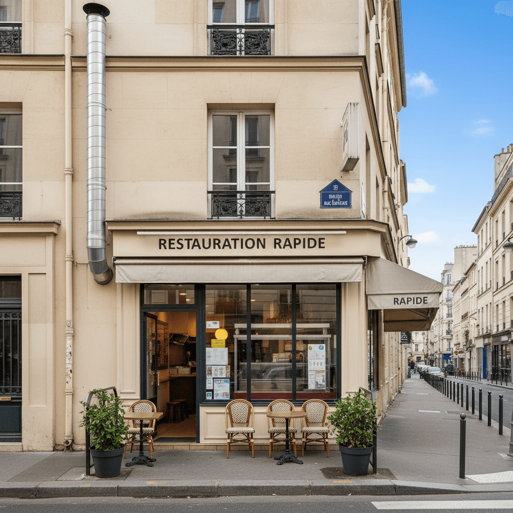 Local Restauration avec Conduit à Paris