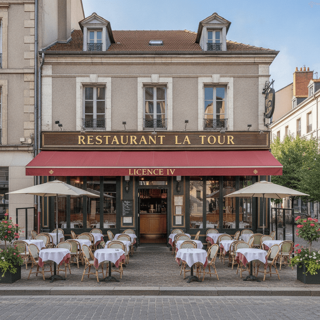 Restaurant 150m² à Grenoble : terrasse - licence IV