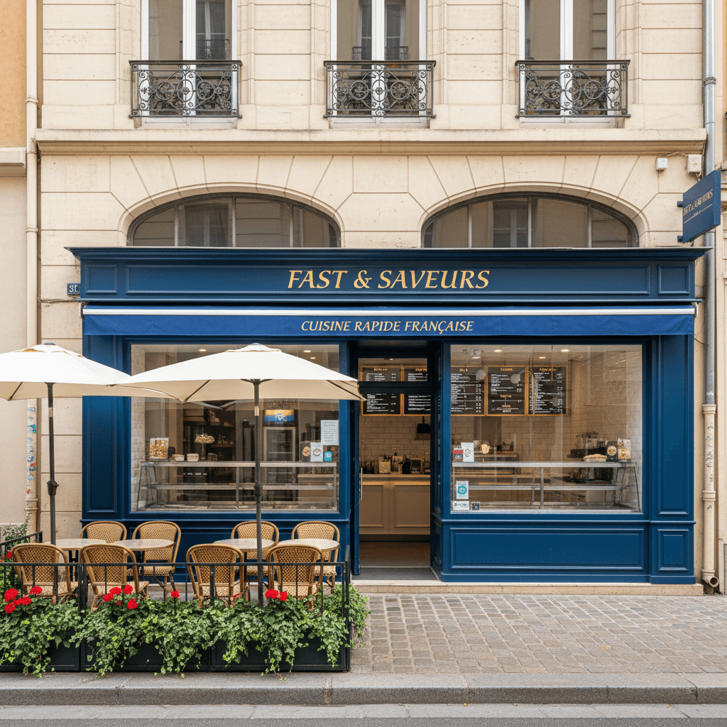 Fast-food 35m² à Lyon : extraction