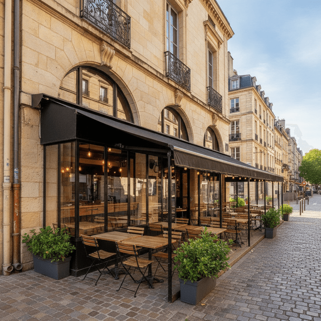 Restaurant 151m² à Bordeaux : terrasse - licence IV