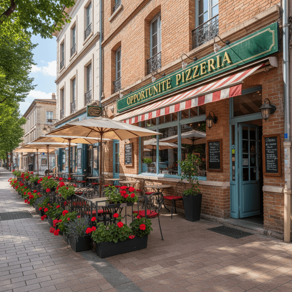 Restaurant 88m² à Toulouse : terrasse - licence IV