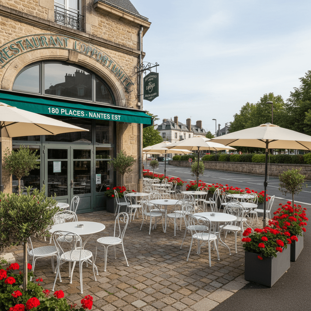 Restaurant 200m² à Nantes : terrasse - licence IV