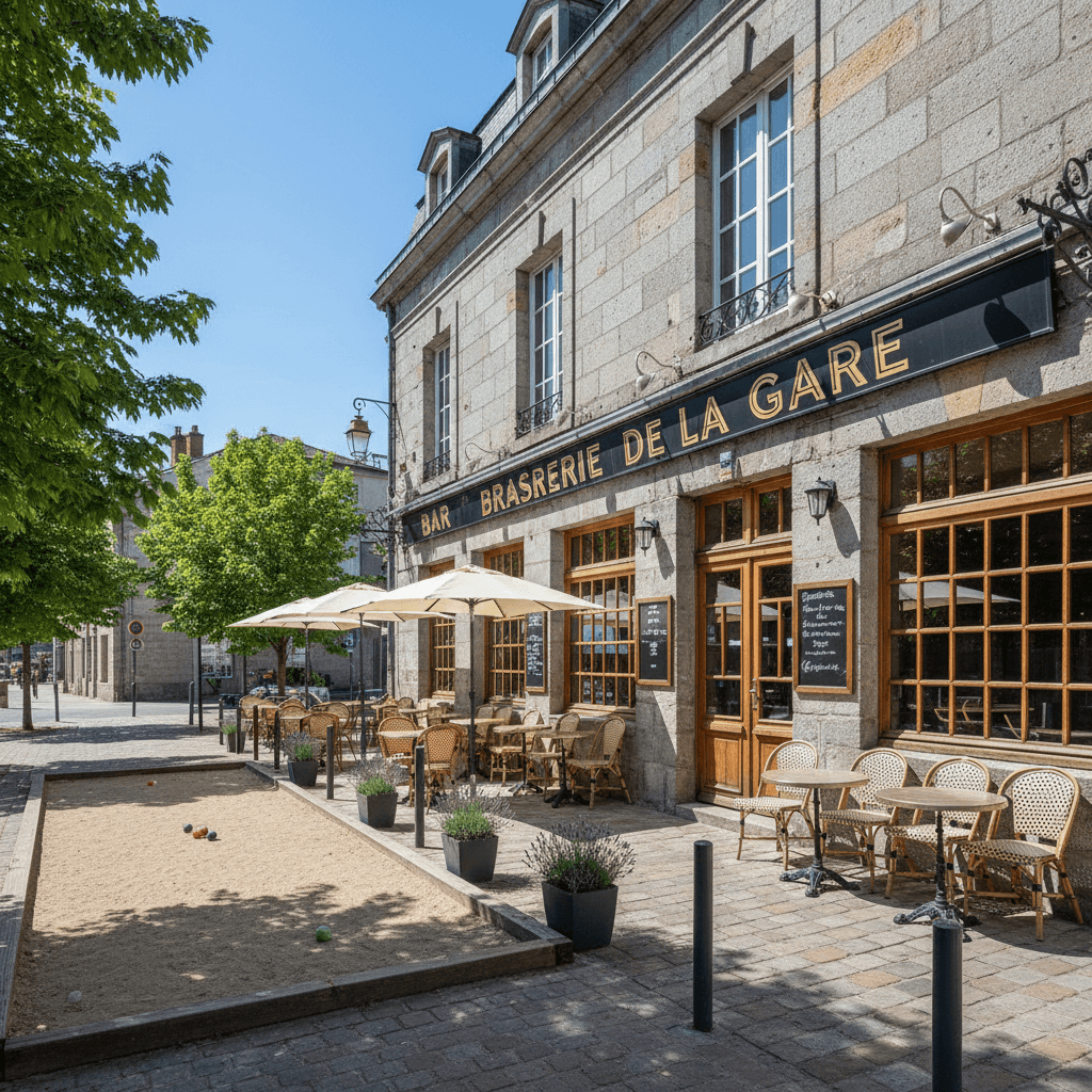 Bar-brasserie 80m² à Rouen : terrasse - licence IV