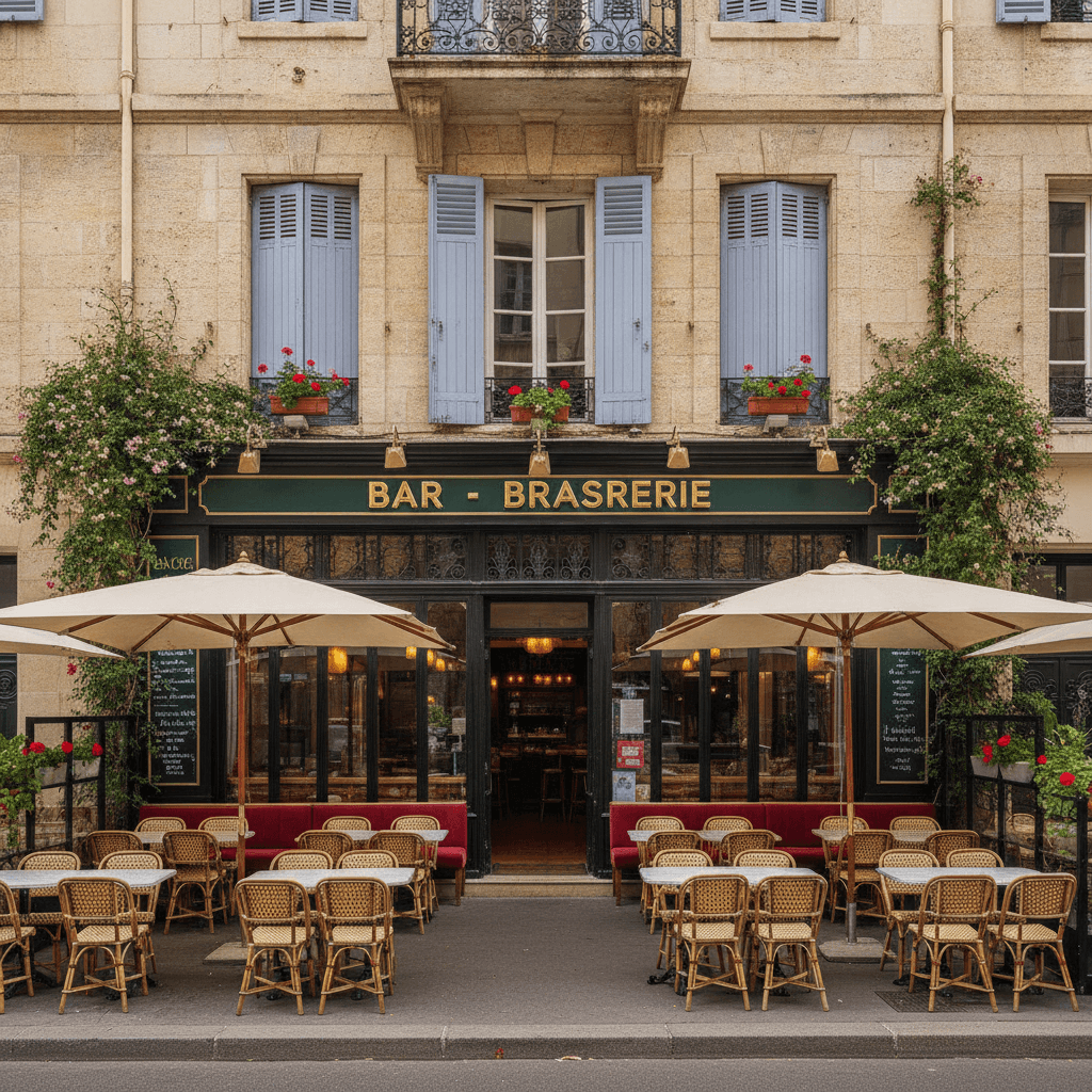 Bar-brasserie 350m² à Marseille : terrasse - licence IV