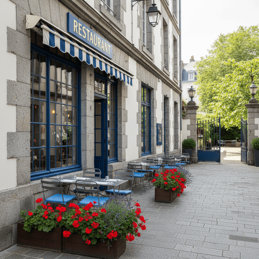 Restaurant 147m² à Nantes : terrasse - licence IV