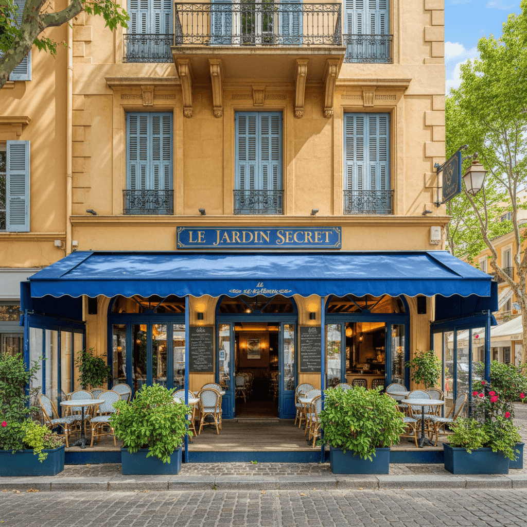 Restaurant 55m² à Nice : terrasse - extraction