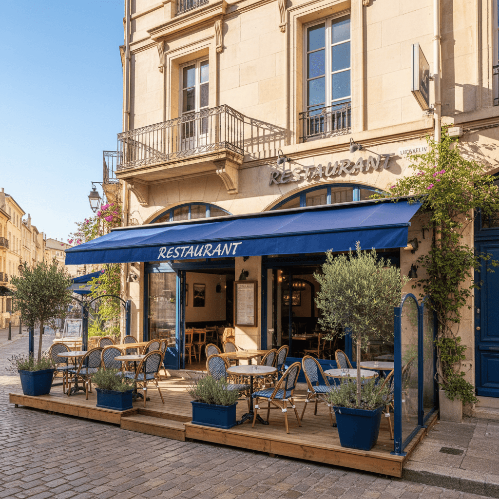 Restaurant 100m² à Marseille : terrasse - licence IV