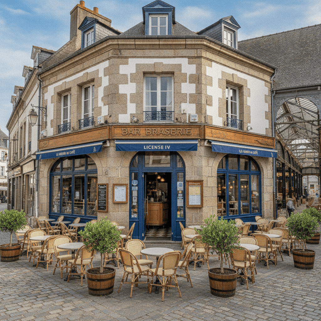 Bar-brasserie à Vannes : terrasse - licence IV