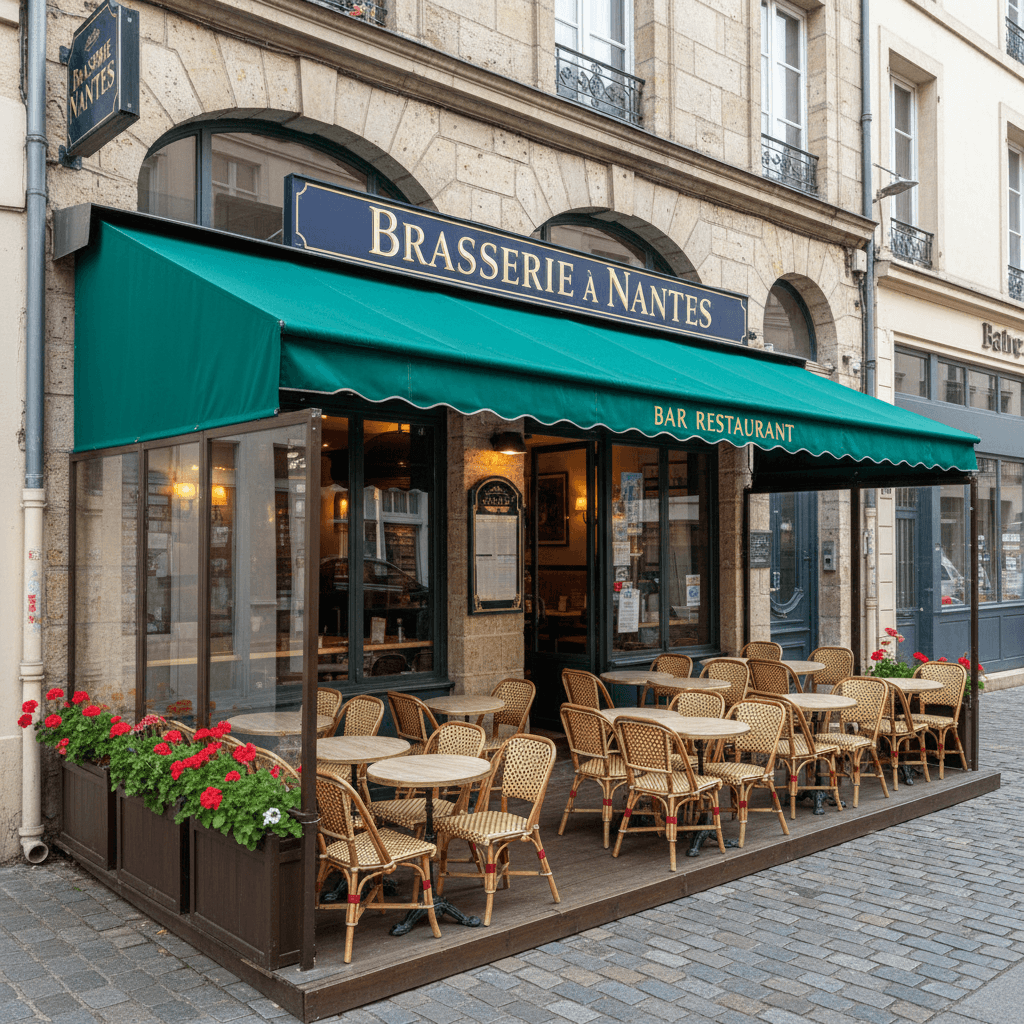 Bar-brasserie 200m² à Nantes : terrasse - licence IV