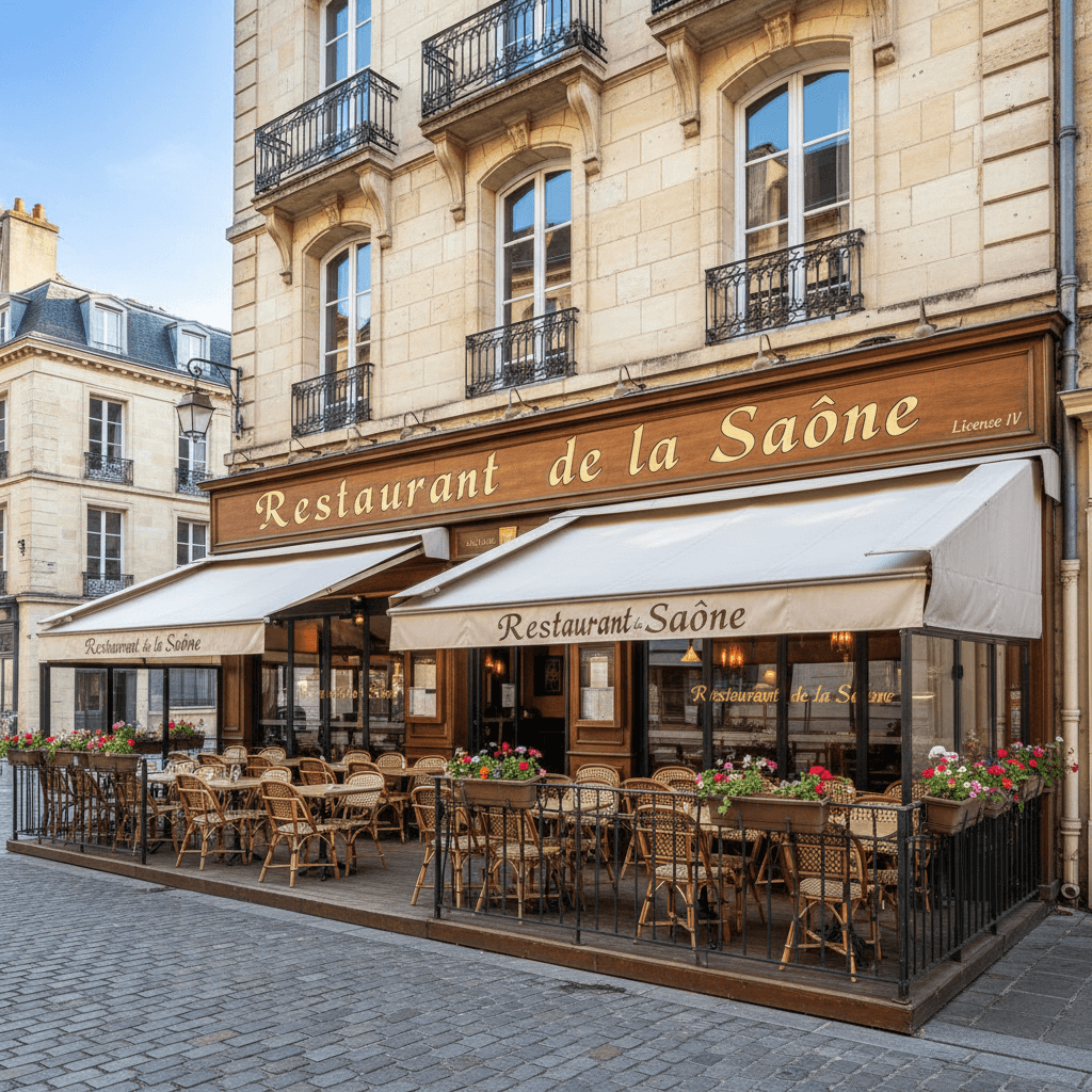 Restaurant à Dijon : terrasse - licence IV
