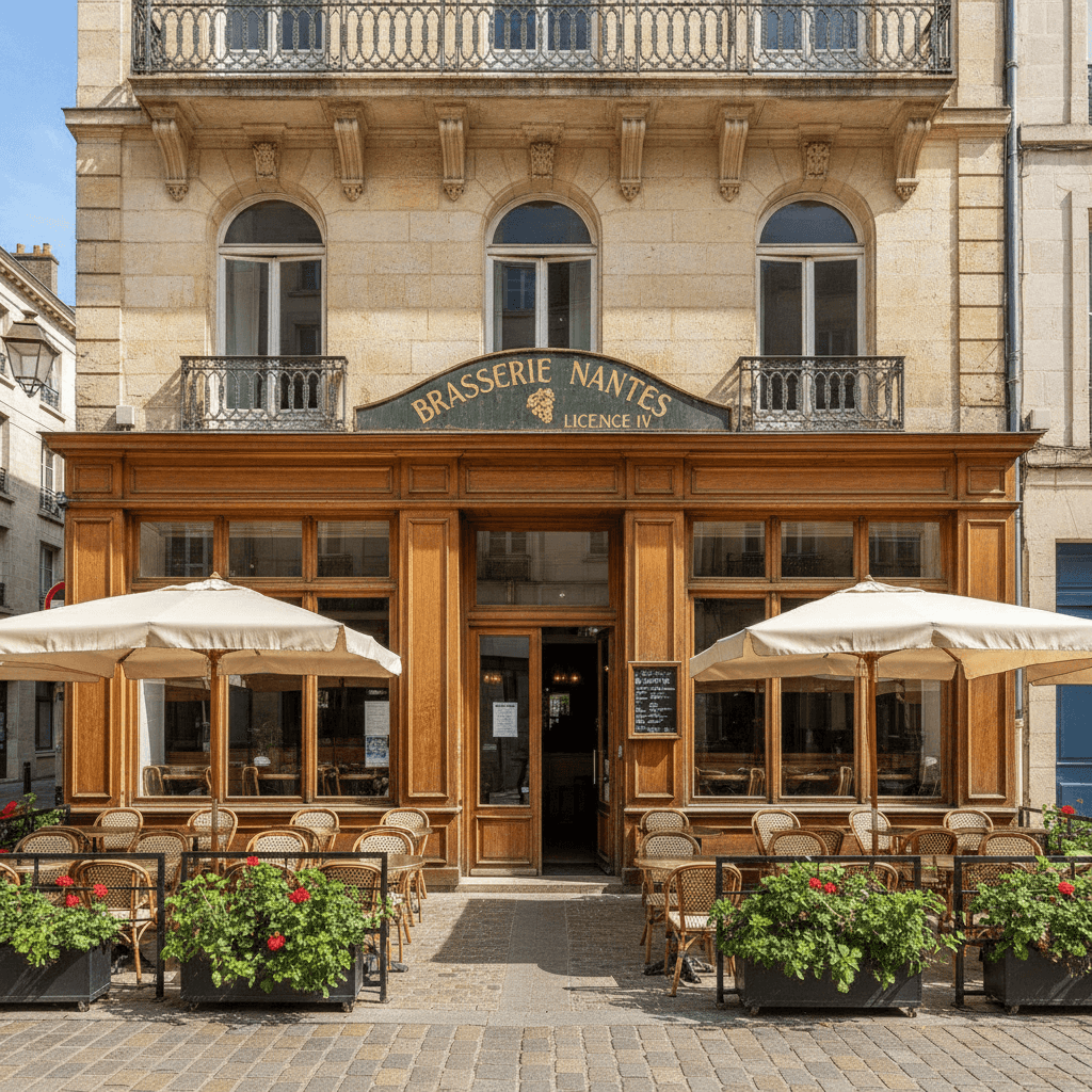 Bar-brasserie à Nantes : terrasse - licence IV