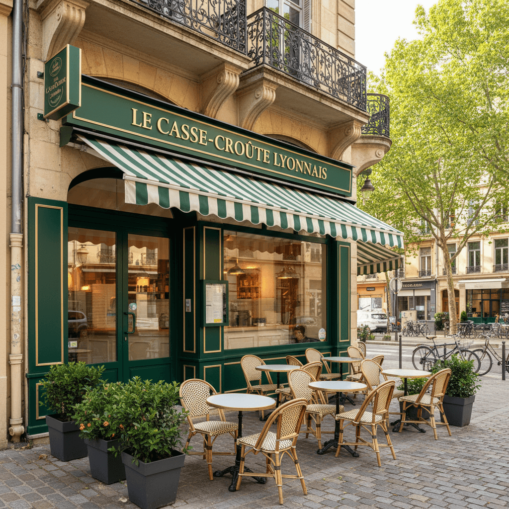 Fast-food 108m² à Lyon : terrasse - cuisine équipée